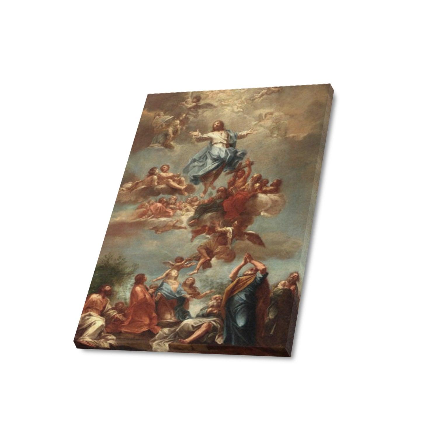 Inspirational Jesus Ascension Canvas Oil Painting Framed Canvas Print, In God's Service Store