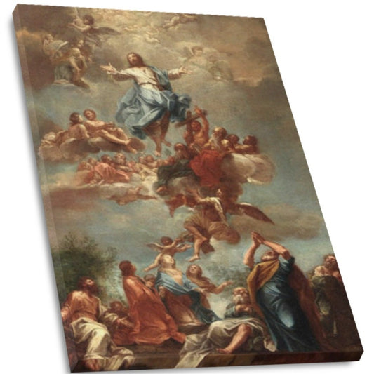Inspirational Jesus Ascension Canvas Oil Painting Framed Canvas Print, In God's Service Store