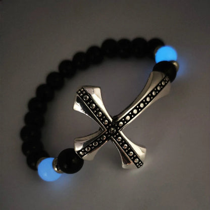Glow in the Dark Christian Cross Bracelets, In God's Service Store