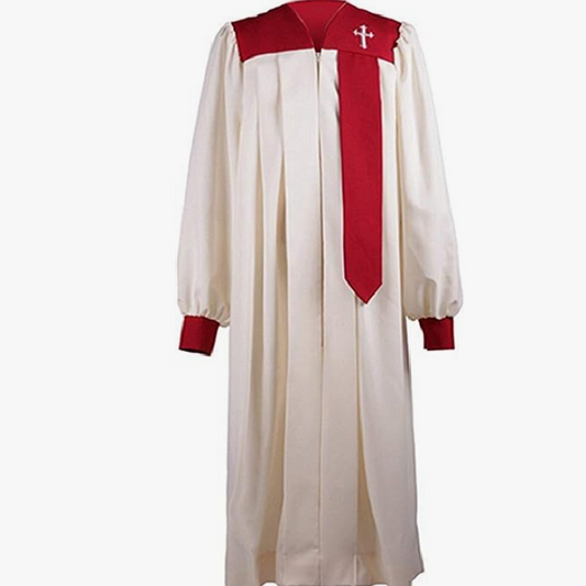 Cross Embroidered Hanging Stole Choir Robes for Men and Women - In God's Service Store