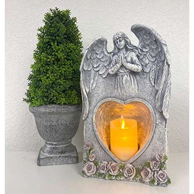 Angel In Prayer Flameless LED Candle Holder In God's Service Store