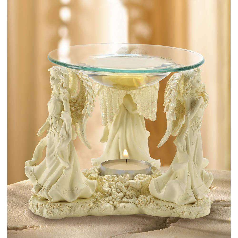 Angel Trio Candle Holder - Oil Diffuser In God's Service Store