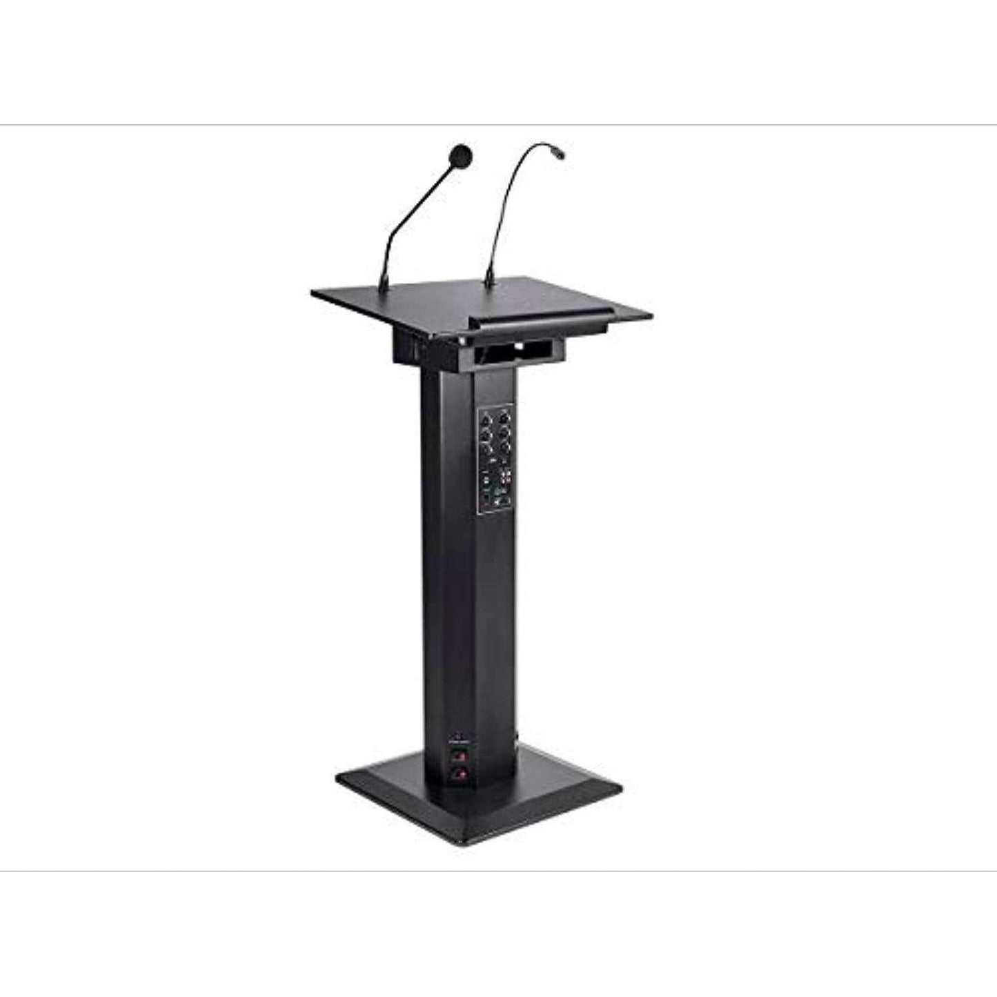 Audio 60W Powered Lectern with Gooseneck Mic and LED Light In God's Service Store