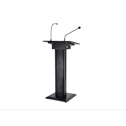 Audio 60W Powered Lectern with Gooseneck Mic and LED Light In God's Service Store