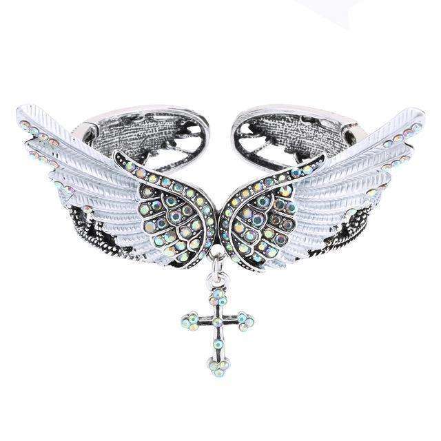 Beautiful Angel Wings Cross Bracelets In God's Service Store