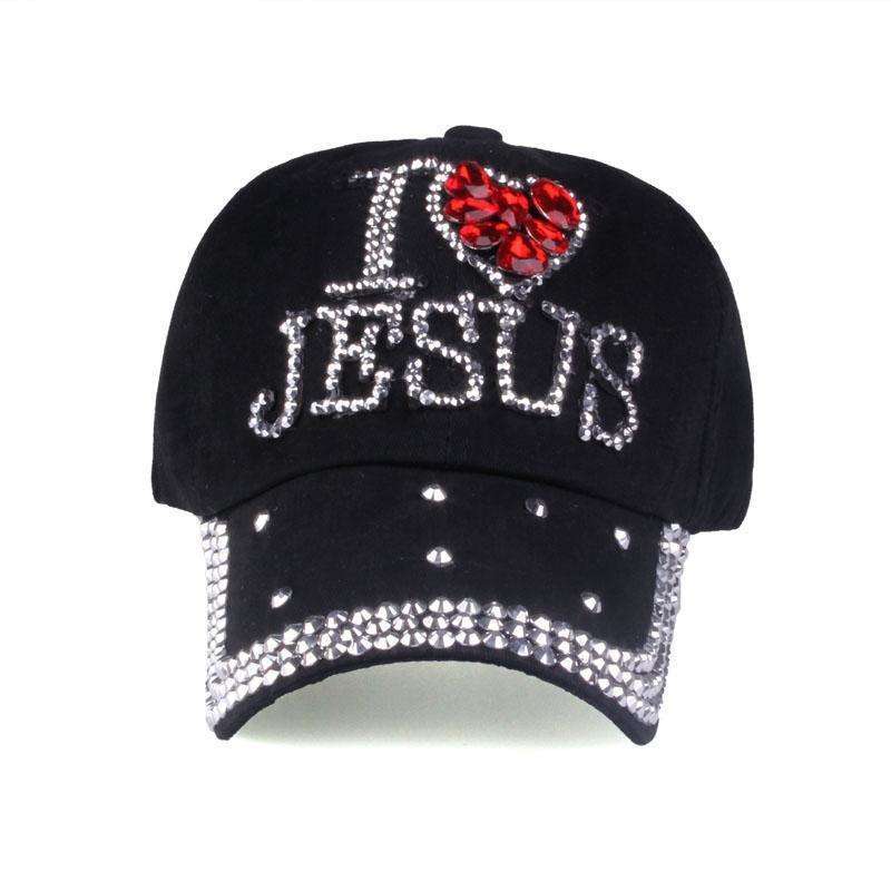 Beautiful I Love Jesus Baseball Caps In God's Service Store