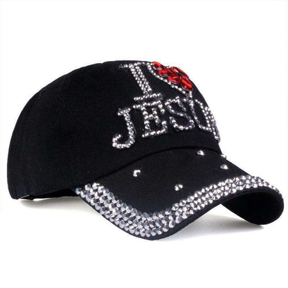Beautiful I Love Jesus Baseball Caps In God's Service Store