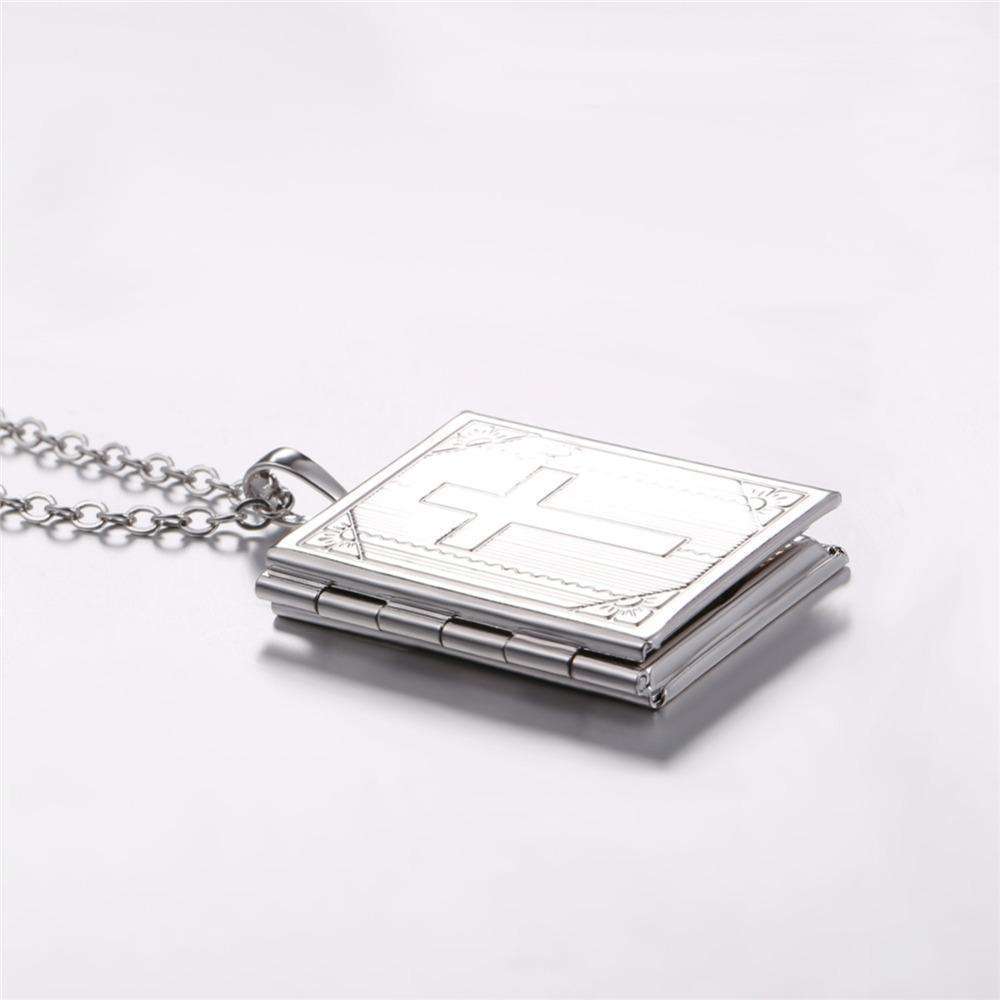 Bible Photo Locket Pendant Necklace In God's Service Store