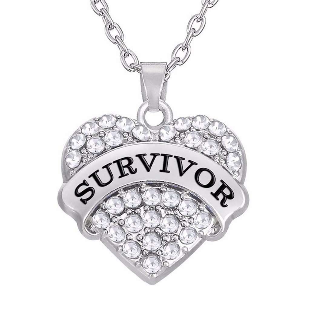 Cancer Survivor Awareness Necklace In God's Service Store
