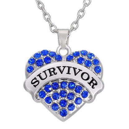 Cancer Survivor Awareness Necklace In God's Service Store