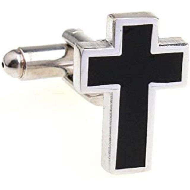 Christian Cross Cufflinks Set, In God's Service Store