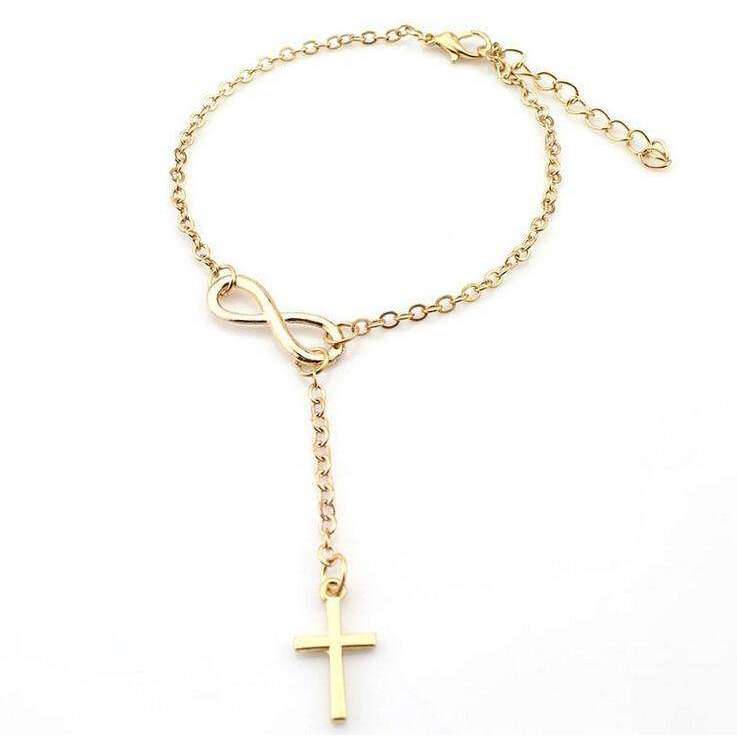 Cross hot sale infinity bracelet