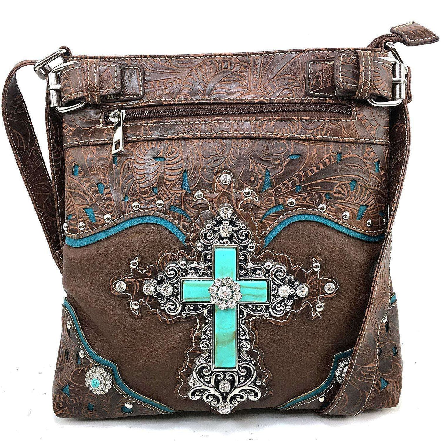 Christian Cross Western Design Crossbody Handbags In God's Service Store