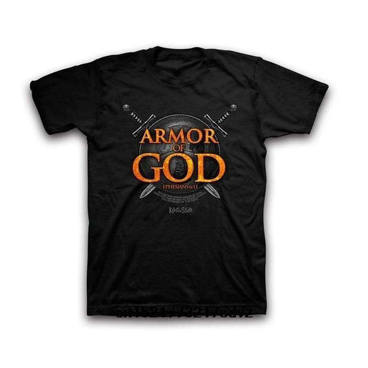 Christian Print Armor of God T-Shirt In God's Service Store