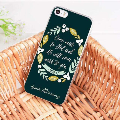 Christian Theme Bible Verse iPhone Covers In God's Service Store