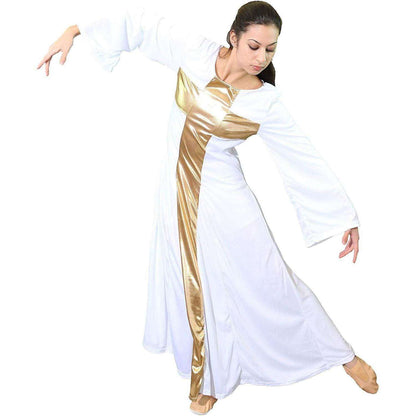 Cross Design Praise Dance Dress In God's Service Store