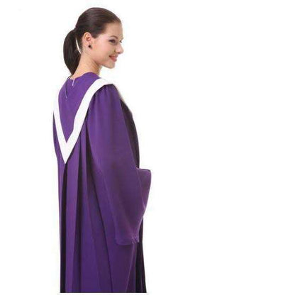 Cross Pattern Christian Church Choir Robes in Purple In God's Service Store