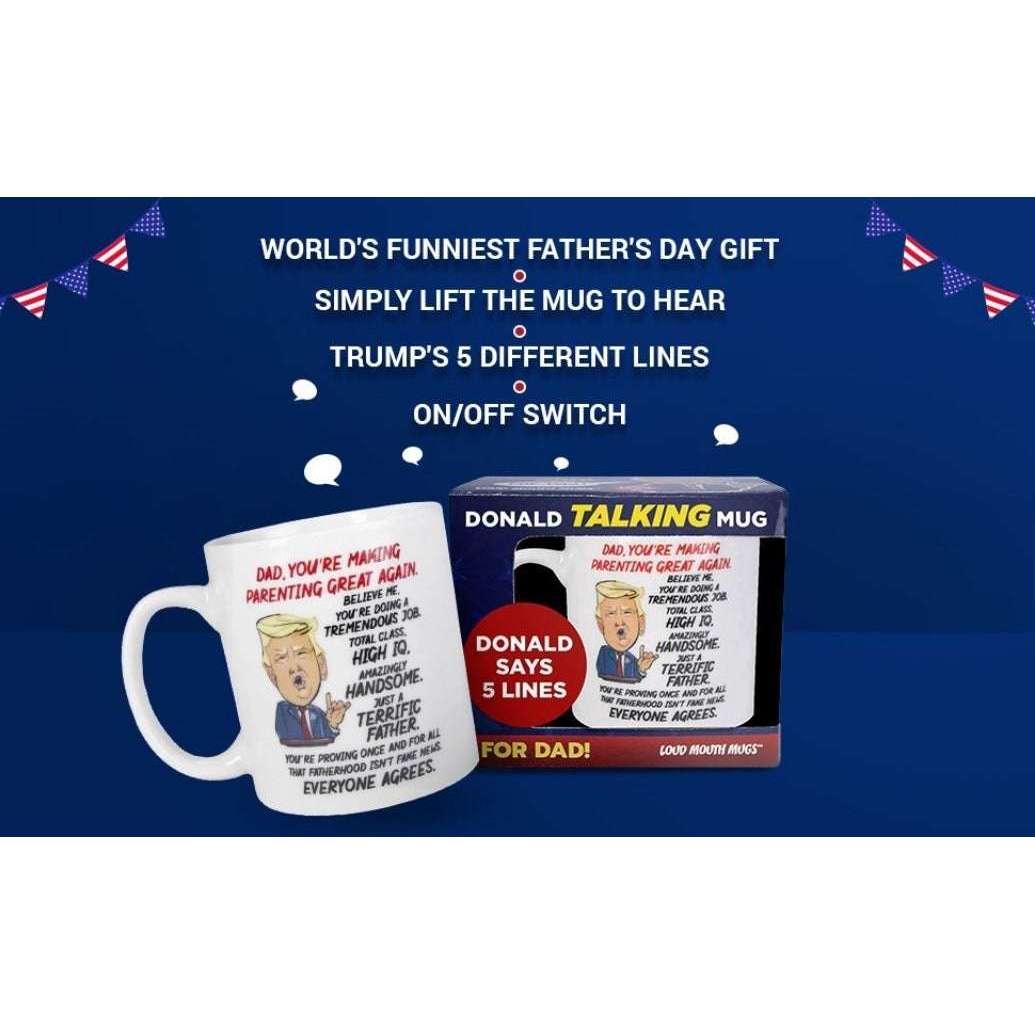 Donald Trump Talking Mug For Dads In God's Service Store