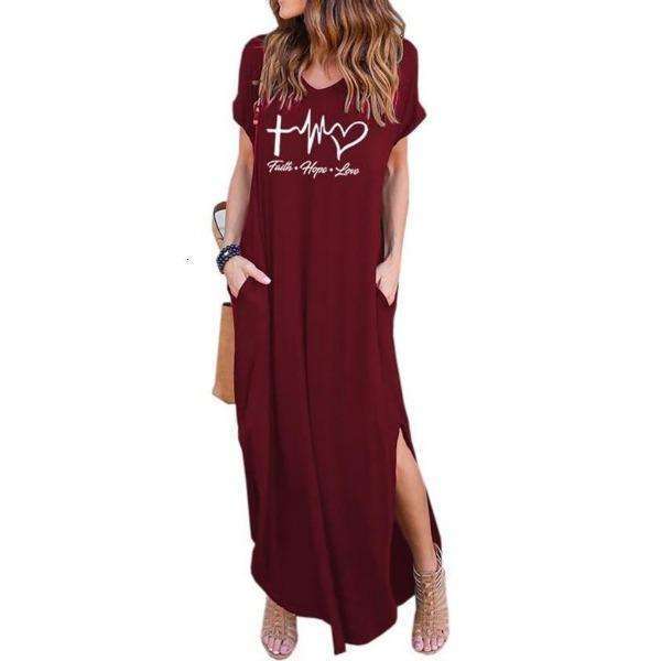 Faith Hope Love Full Length Slit Dresses In God's Service Store