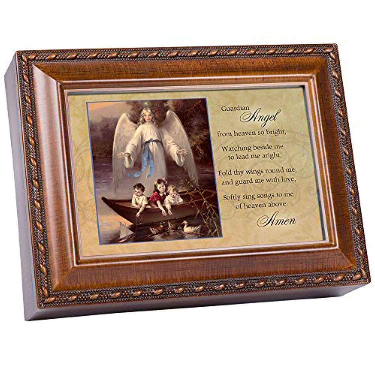 Guardian Angel Jewelry Music Box Plays Great is Thy Faithfulness In God's Service Store