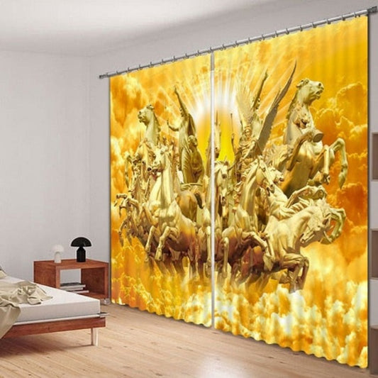 Angel Army 3D Window Curtains, In God's Service Store