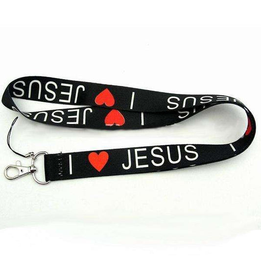 I Love Jesus lanyards - 50 Pieces In God's Service Store