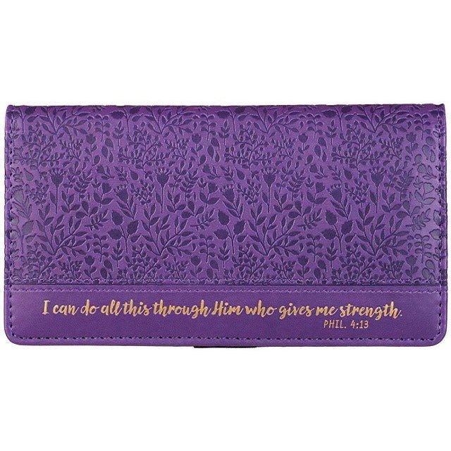 Inspirational Bible Scripture Checkbook Covers In God's Service Store