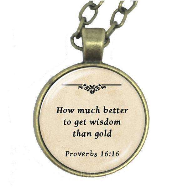 Inspirational Bible Scripture Pendant Necklaces In God's Service Store