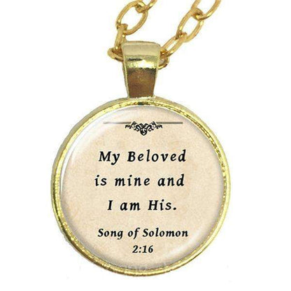Inspirational Bible Scripture Pendant Necklaces In God's Service Store