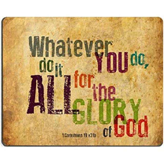 Inspirational Christian Print Mouse Pads In God's Service Store