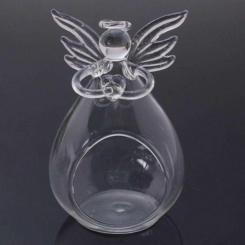 Inspirational Glass Angel Candle Holder In God's Service Store