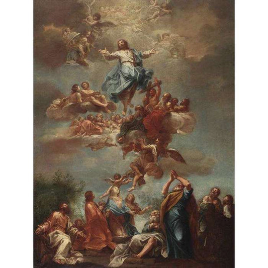 Inspirational Jesus Ascension Canvas Oil Painting Reproduction , In God's Service Store