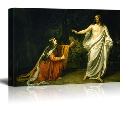 Jesus Christ's Appearance to Mary Canvas Print Wall Art In God's Service Store