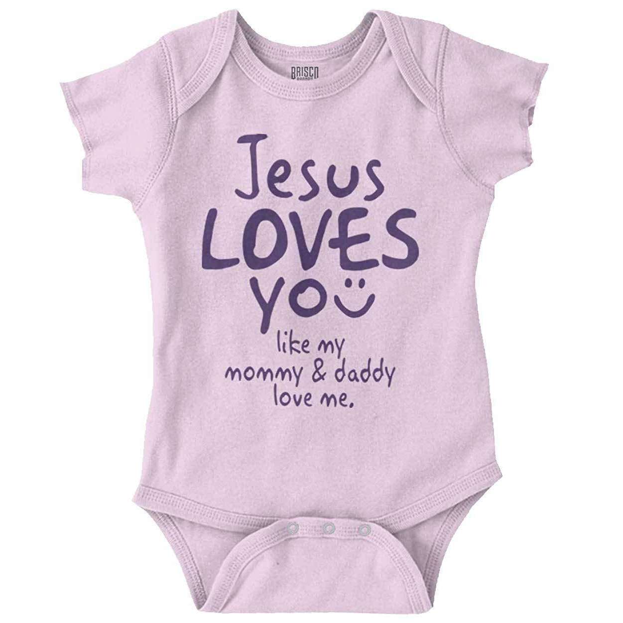 Jesus Loves You Baby Onesie In God's Service Store