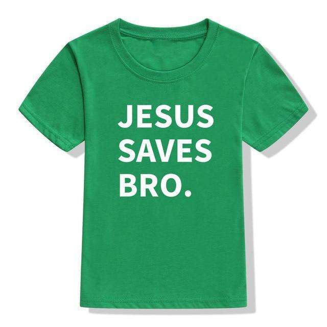 Jesus Saves Bro Baby and Toddler T-shirts In God's Service Store