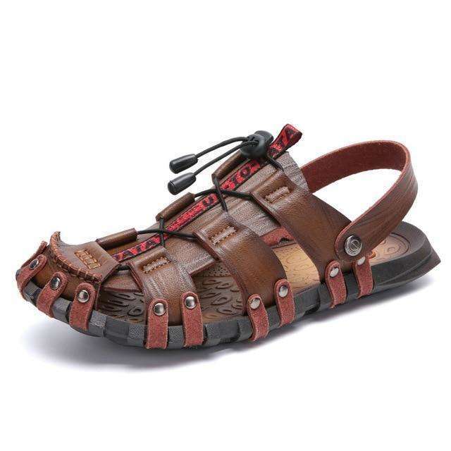 Men's Split Leather Sandals In God's Service Store