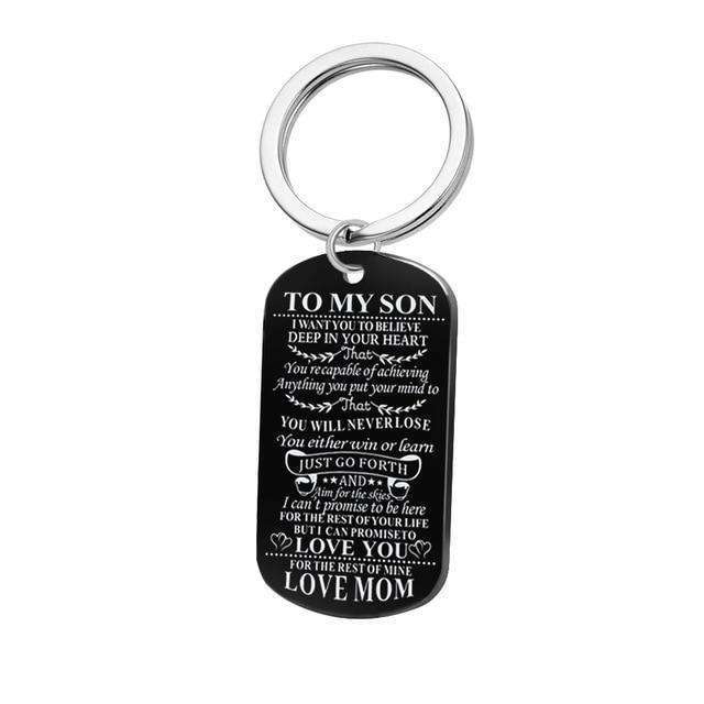 Promise To My Son or Daughter Dog Tag Necklaces and Keychains In God's Service Store