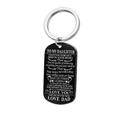 Promise To My Son or Daughter Dog Tag Necklaces and Keychains In God's Service Store