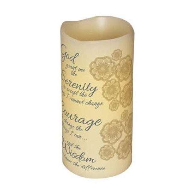 Serenity Prayer Scented Flameless Memorial Candles In God's Service Store