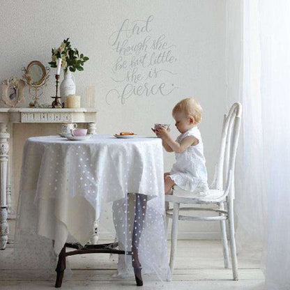 Though She Be Little Inspirational Wall Stickers In God's Service Store