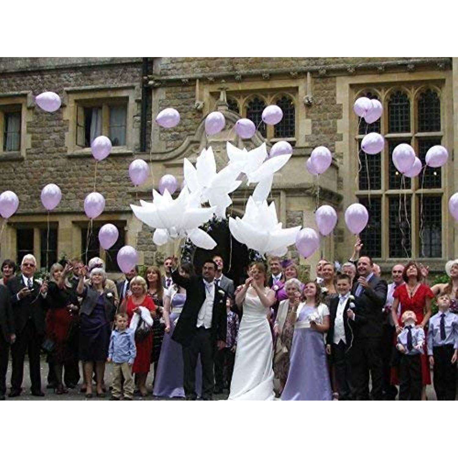 White Dove Helium Balloons for Weddings and Ceremonies In God's Service Store