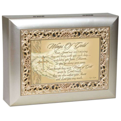 Wings of Gold Remembrance Musical Jewelry Box In God's Service Store