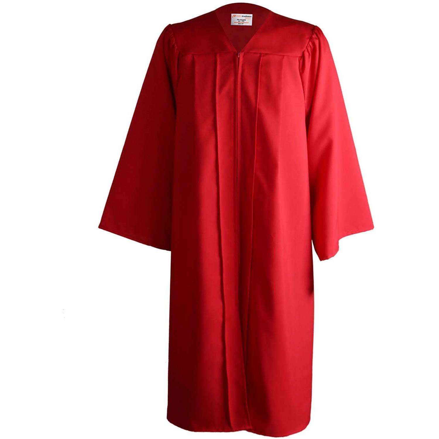 Zipper Front Unisex Matte Choir Robes In God's Service Store