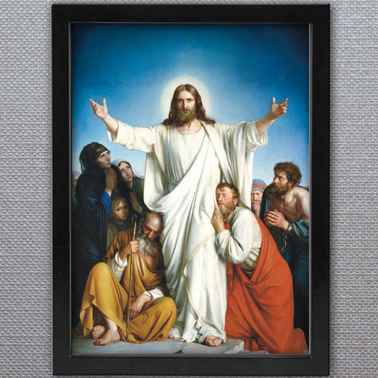 Jesus Christ Consolator Reproduction Framed Art, In God's Service Store